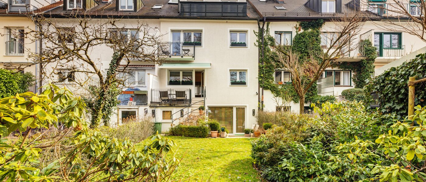 テラスハウス München Schwabing 02 庭 14779