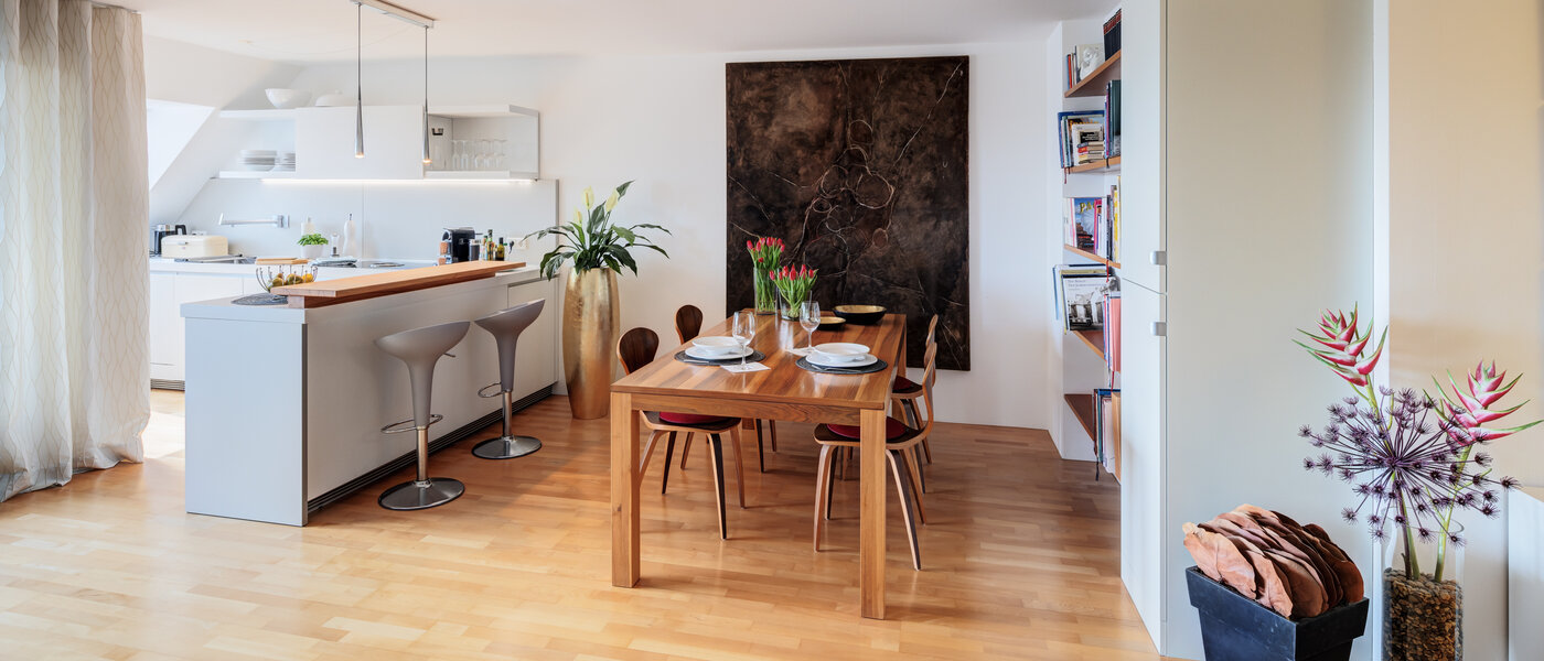 アティック・フラット（屋根裏） München Ludwigsvorstadt 03 リビングエリア 14803