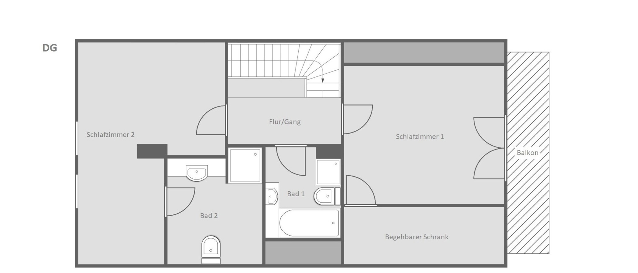 一戸建て München Obersendling 02 見取り図 14826