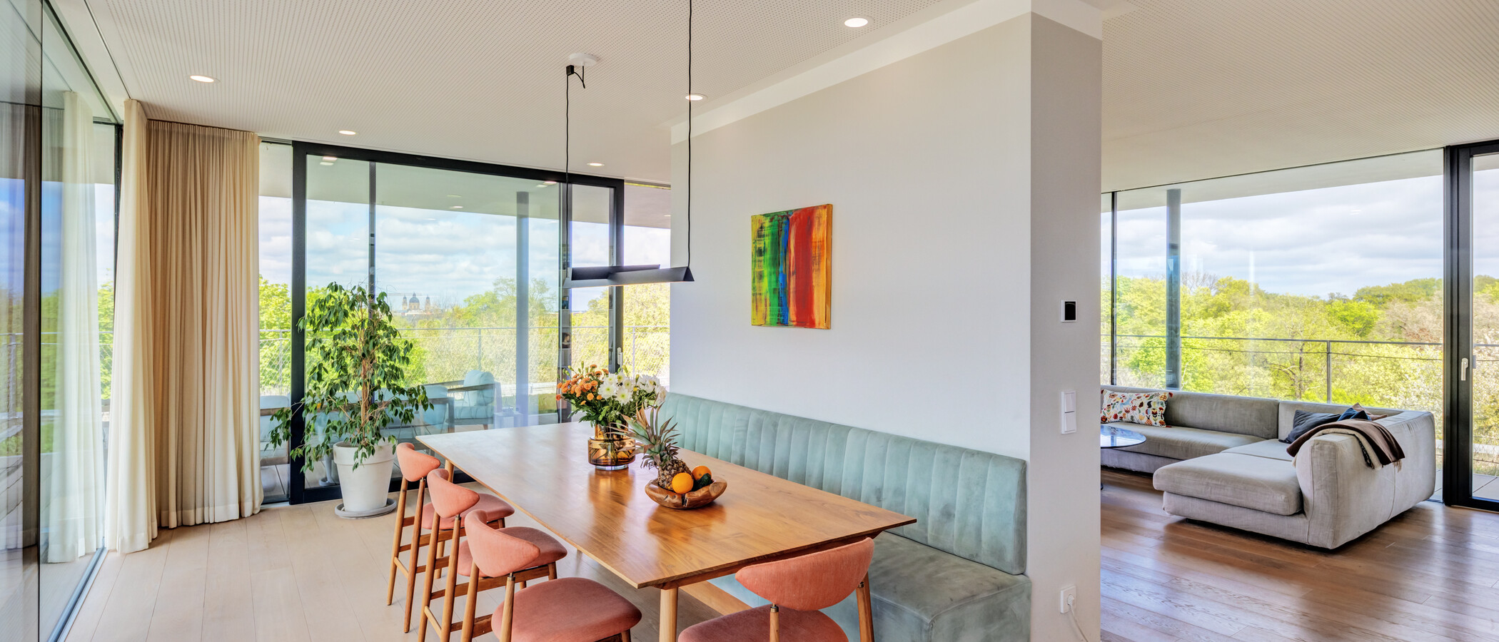 ペントハウス住宅 München Haidhausen 01 ダイニングエリア 14832