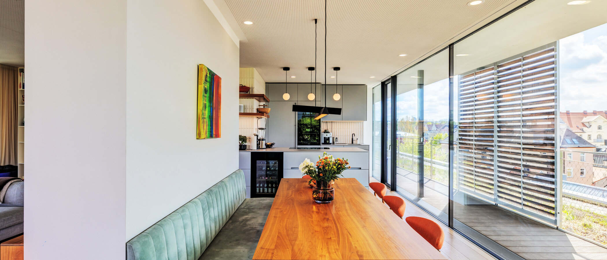 ペントハウス住宅 München Haidhausen 02 ダイニングエリア 14832