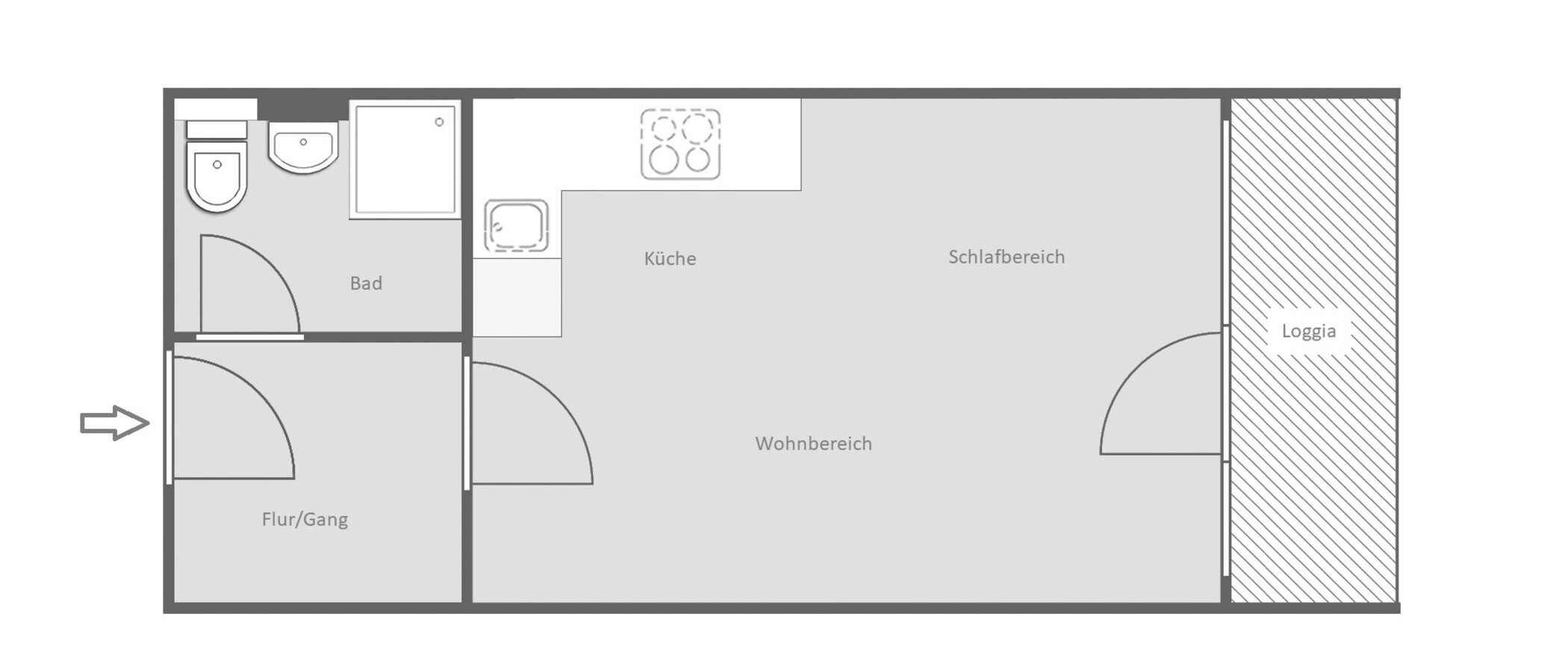 マンション München Schwabing-West 01 見取り図 14835