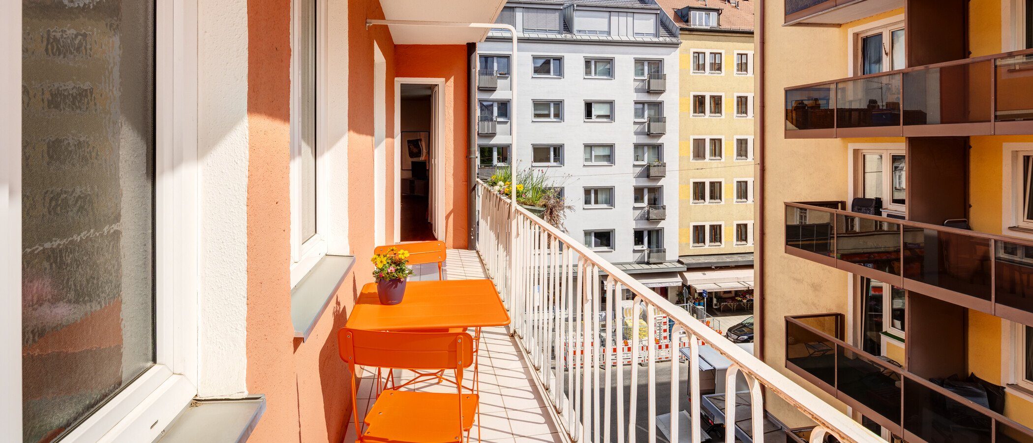 マンション München Schwabing (links der Leopoldstraße) 01 ベランダ 14839