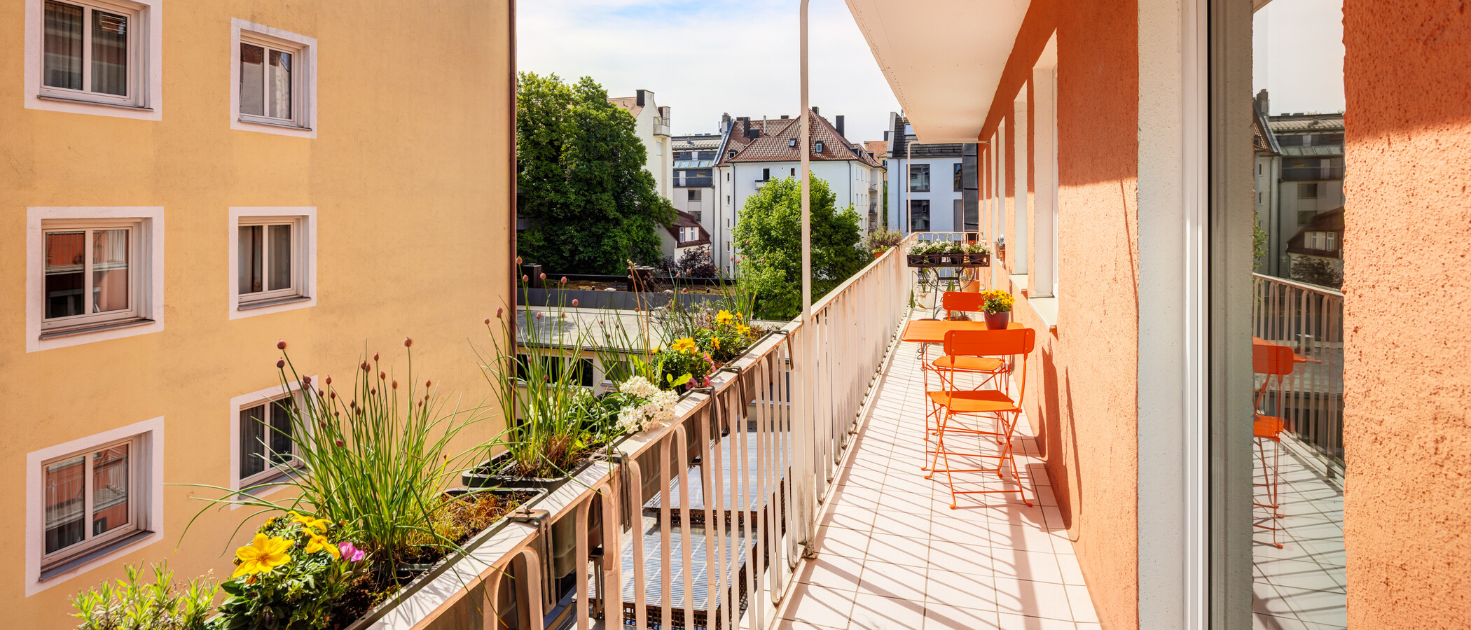 マンション München Schwabing (links der Leopoldstraße) 02 ベランダ 14839