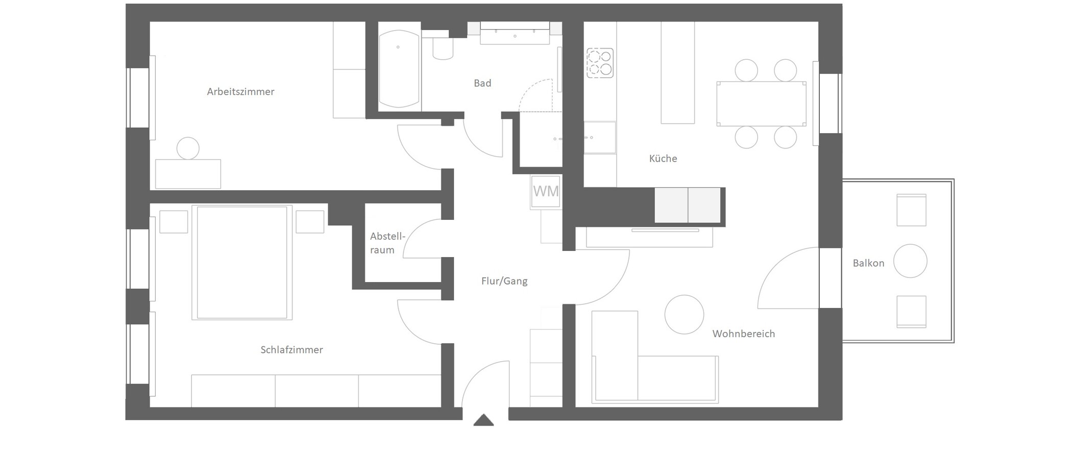 マンション München Au-Haidhausen 01 見取り図 14842