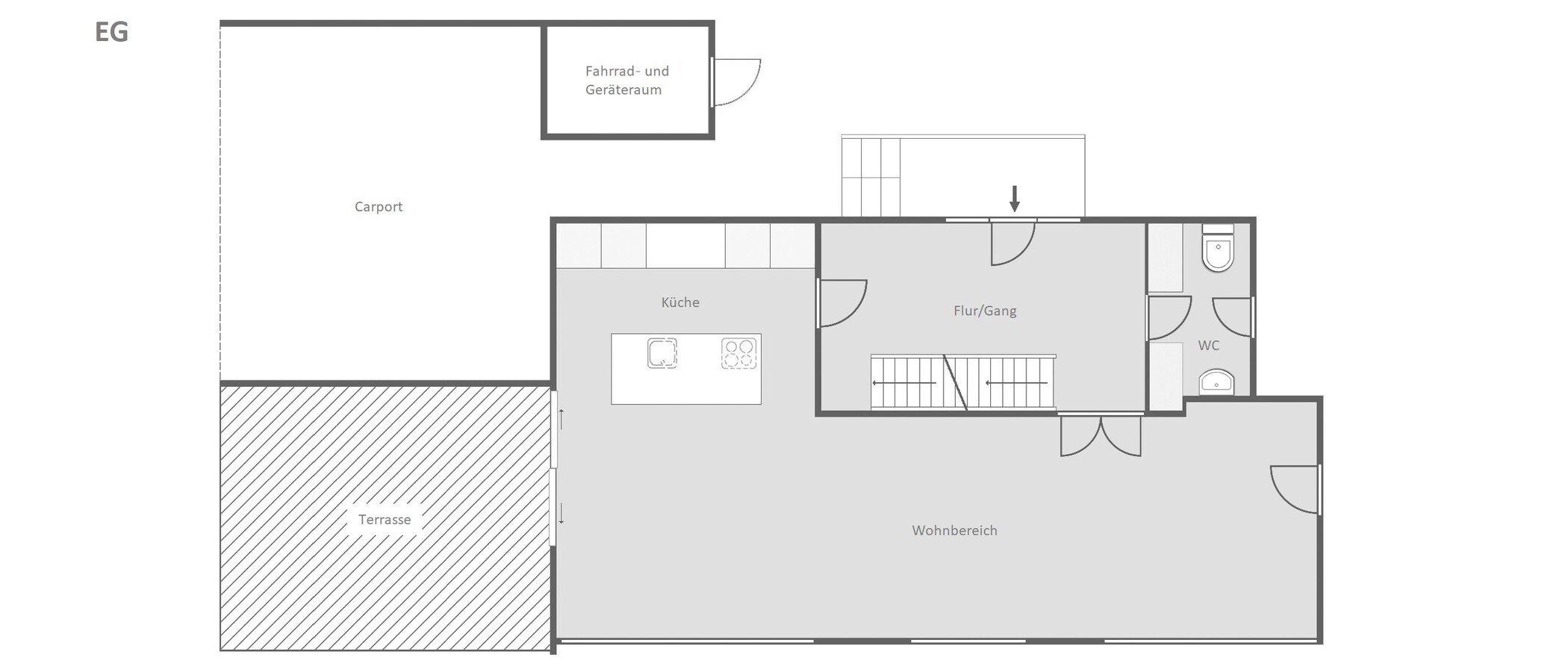 一戸建て Fahrenzhausen 01 見取り図 14846