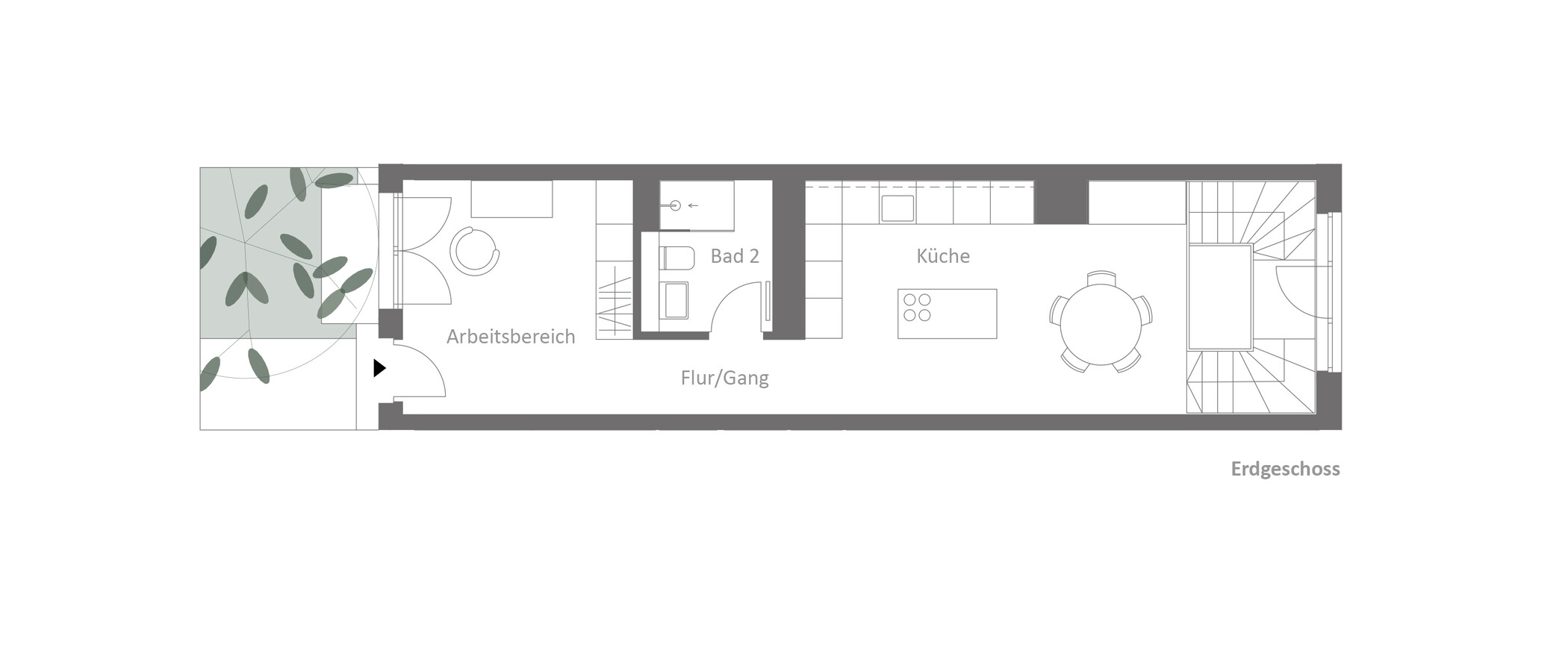 メゾネット・マンション（複数階にわたるマンション） München Neuhausen 01 見取り図 14864