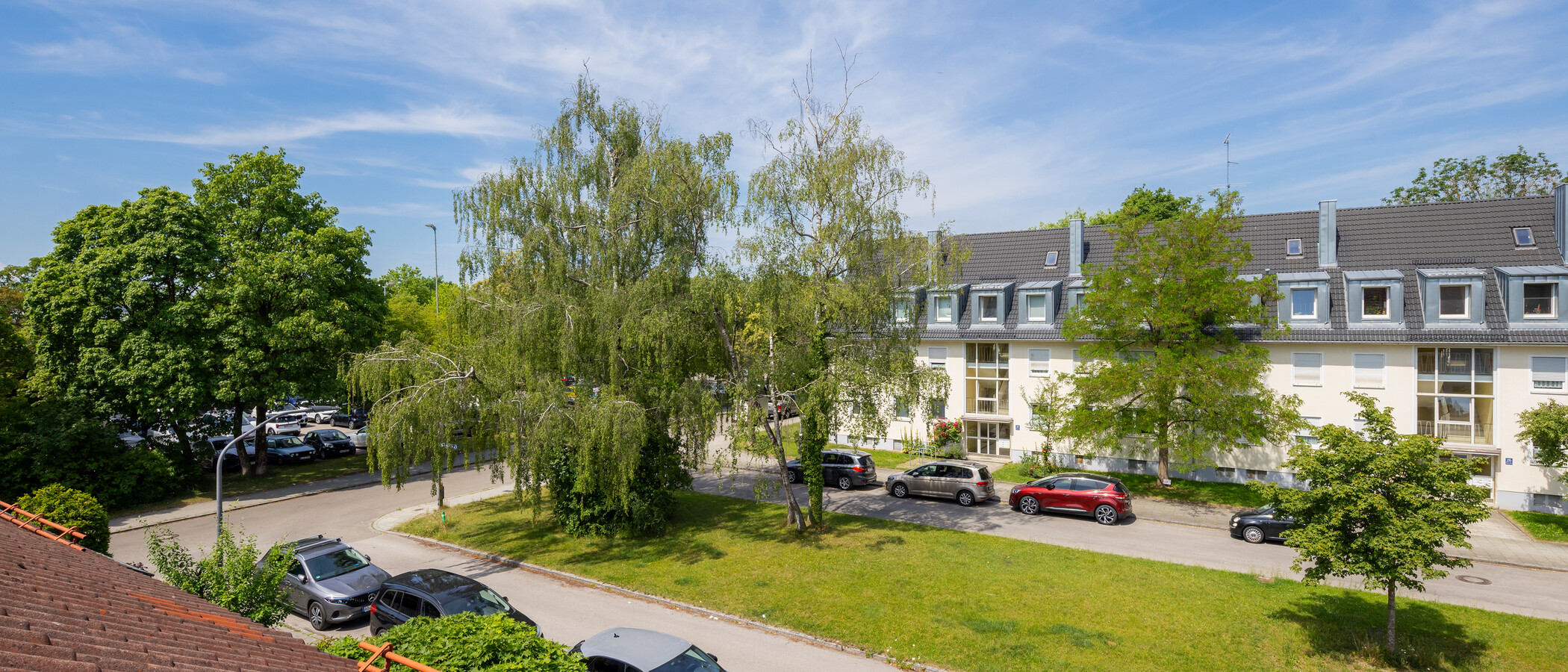 "タウン・ハウス/ローハウスのミドルハウス（外壁を共有した家の並びの両角以外のハウス） " München Untergiesing 03 物件からの眺め 14900