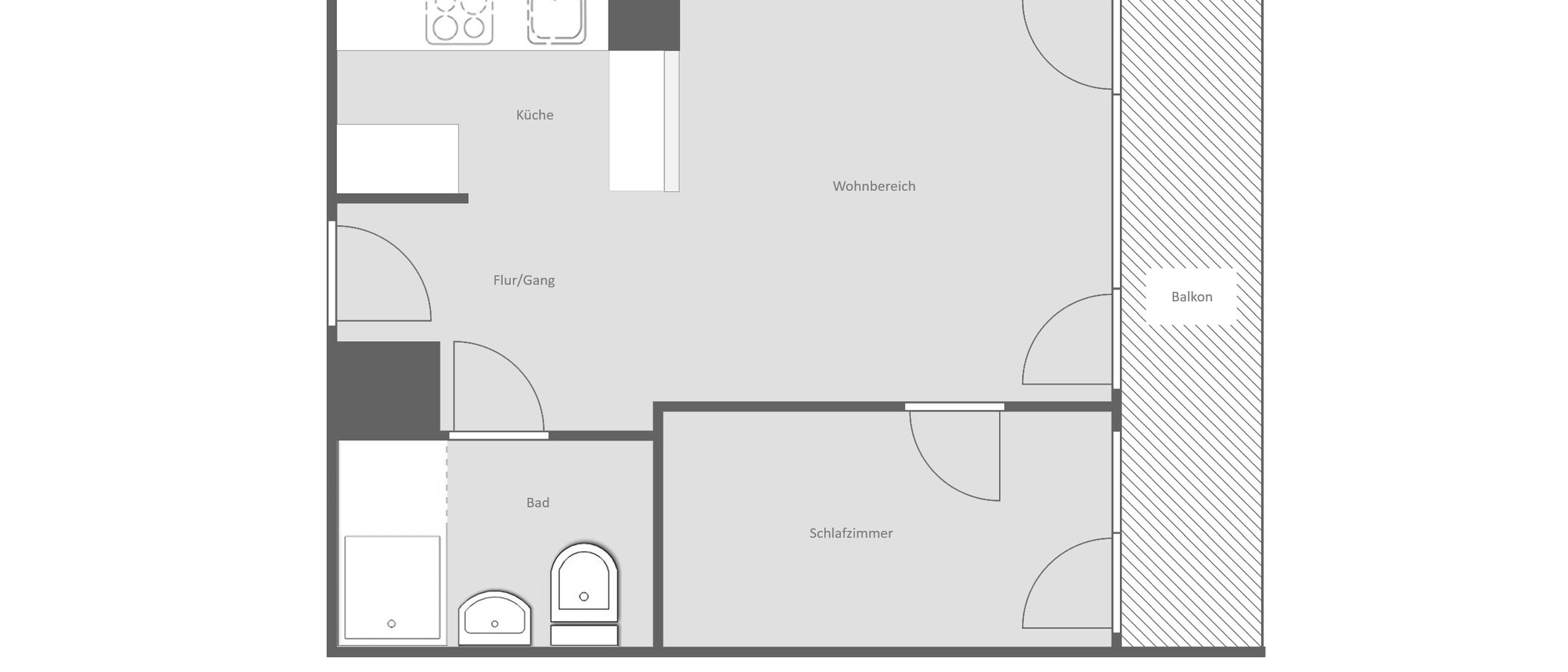 マンション München Johanneskirchen 01 見取り図 14909