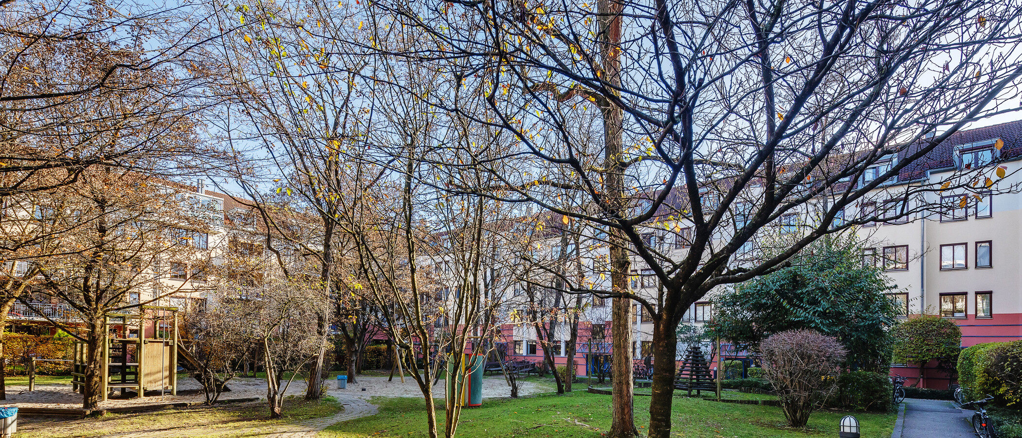 マンション München Schwabing-Nord (zw. Belgrad- & Leopoldstraße) 01 中庭向き 1494
