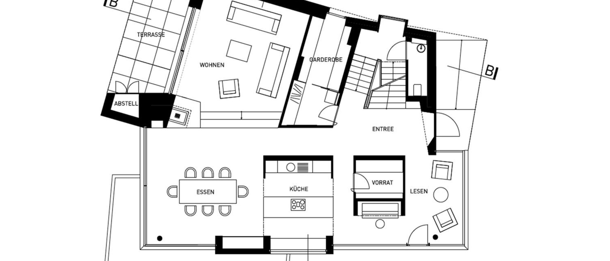 邸宅 München Harlaching 02 見取り図 14944