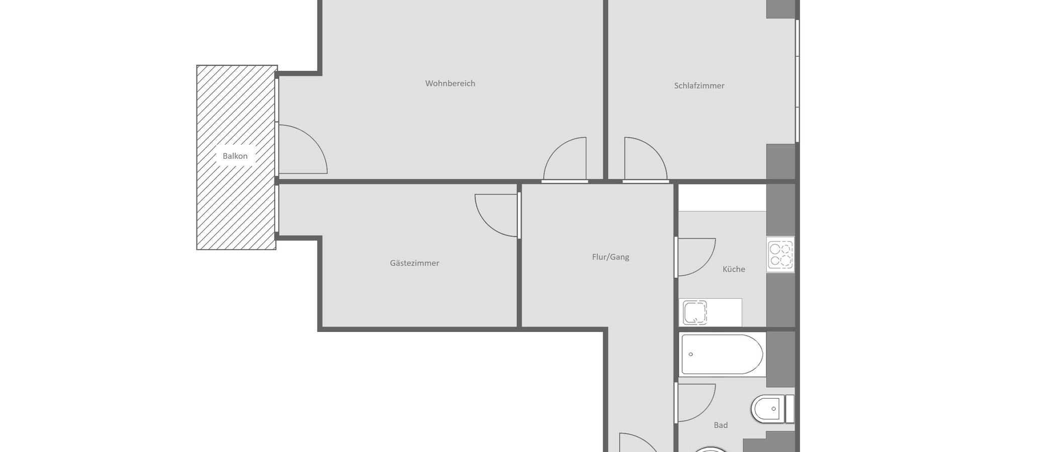 アティック・フラット（屋根裏） Germering 01 見取り図 14946
