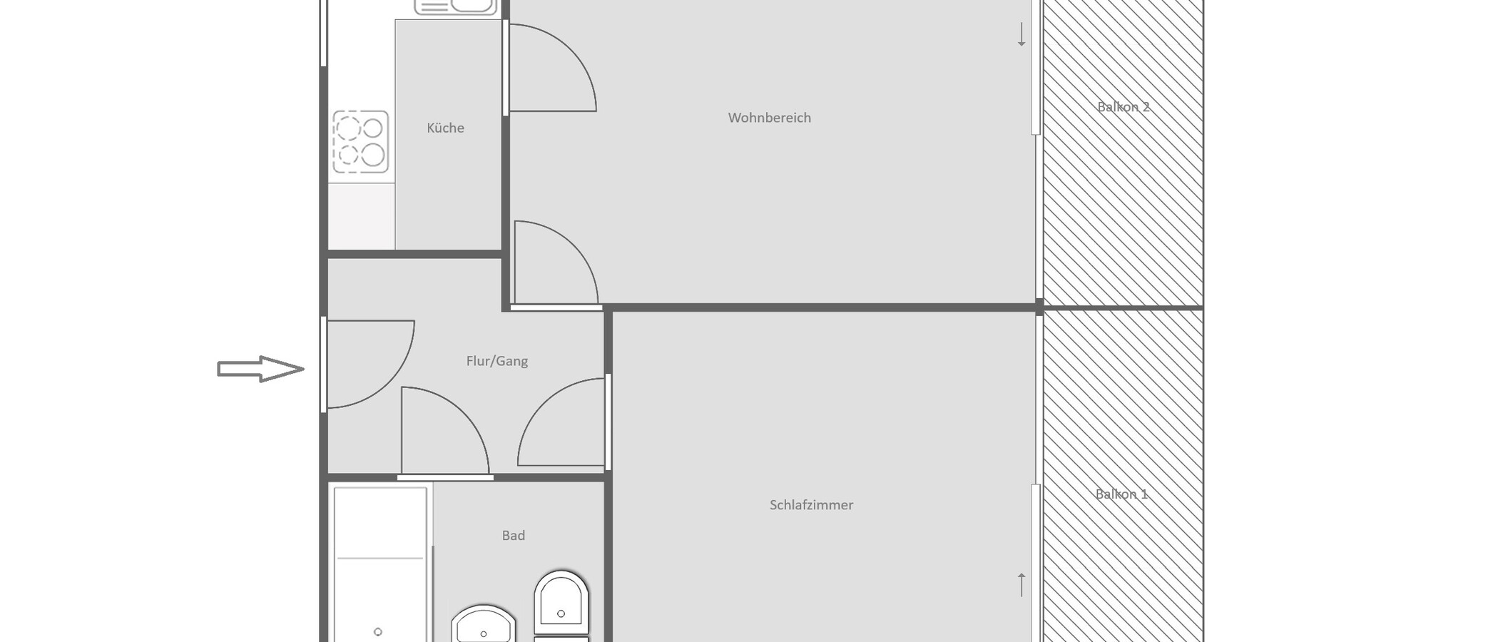 マンション München Arabellapark 01 見取り図 14958