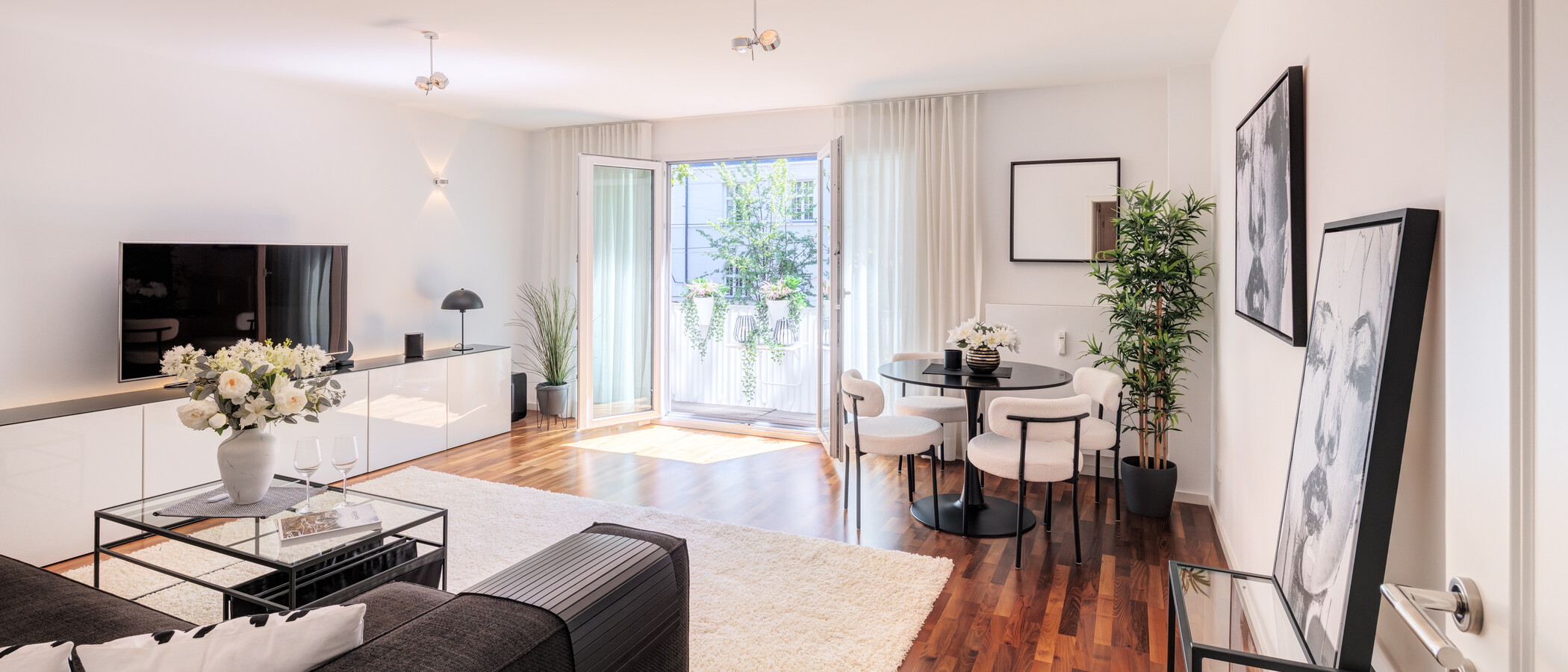 マンション München Schwabing-West (rund um den Hohenzollernplatz) 01 リビングルーム 14976