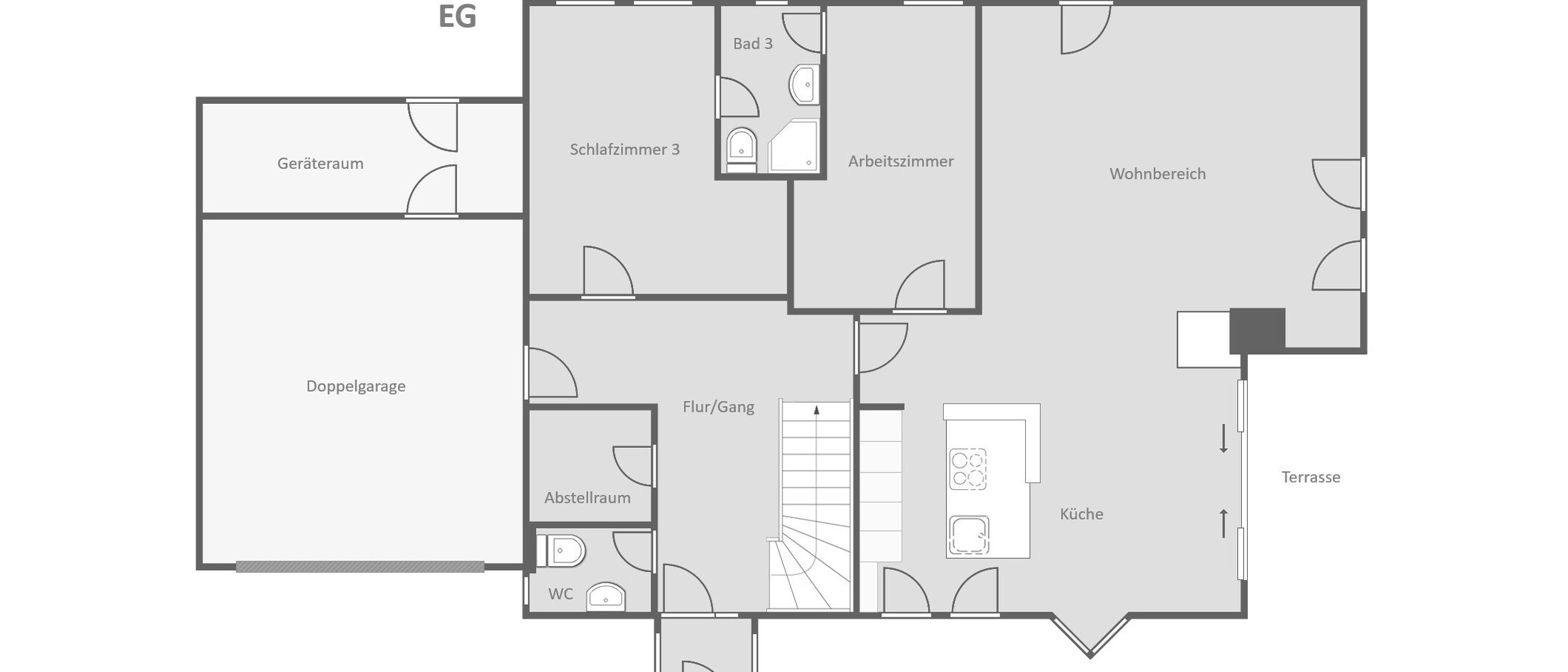 一戸建て Feldafing 01 見取り図 14981