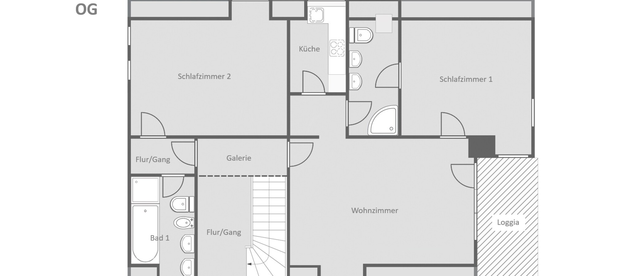 一戸建て Feldafing 02 見取り図 14981