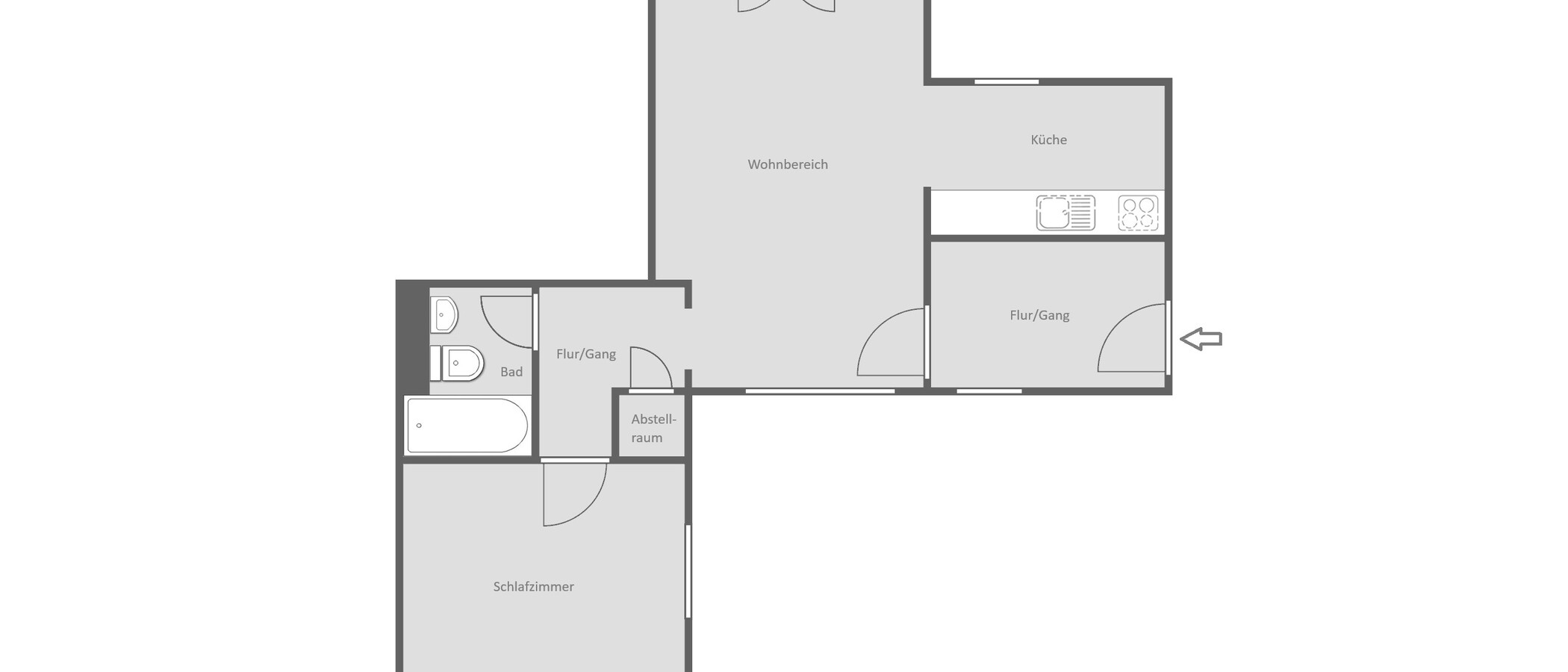 マンション München Maxvorstadt 01 見取り図 15001