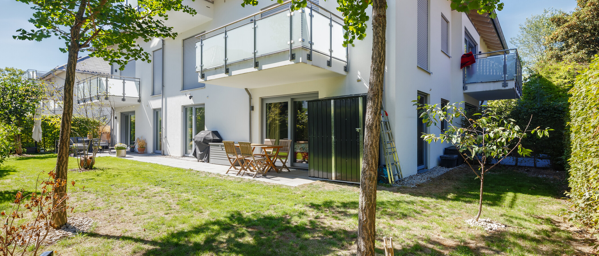 庭付き住宅 München Trudering 02 庭 15002