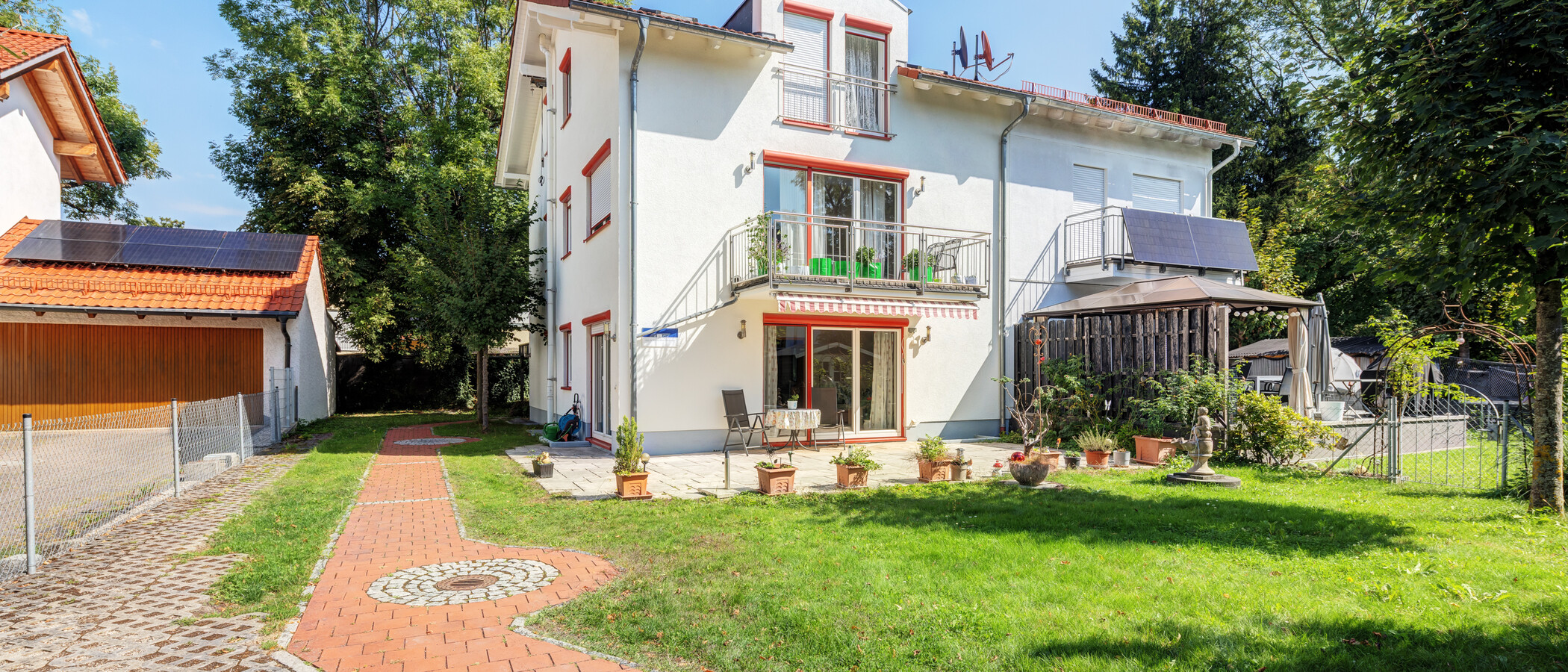 庭付き住宅 München Feldmoching 01 庭 15007