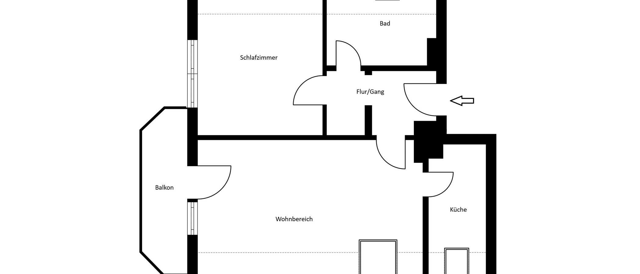 アティック・フラット（屋根裏） München Solln 01 見取り図 15038