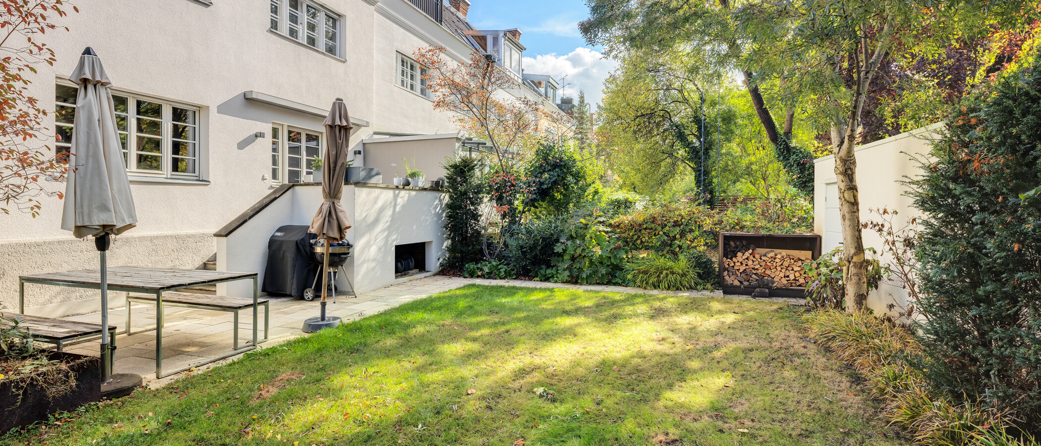 テラスハウス角住宅 München Nymphenburg 01 庭 15047