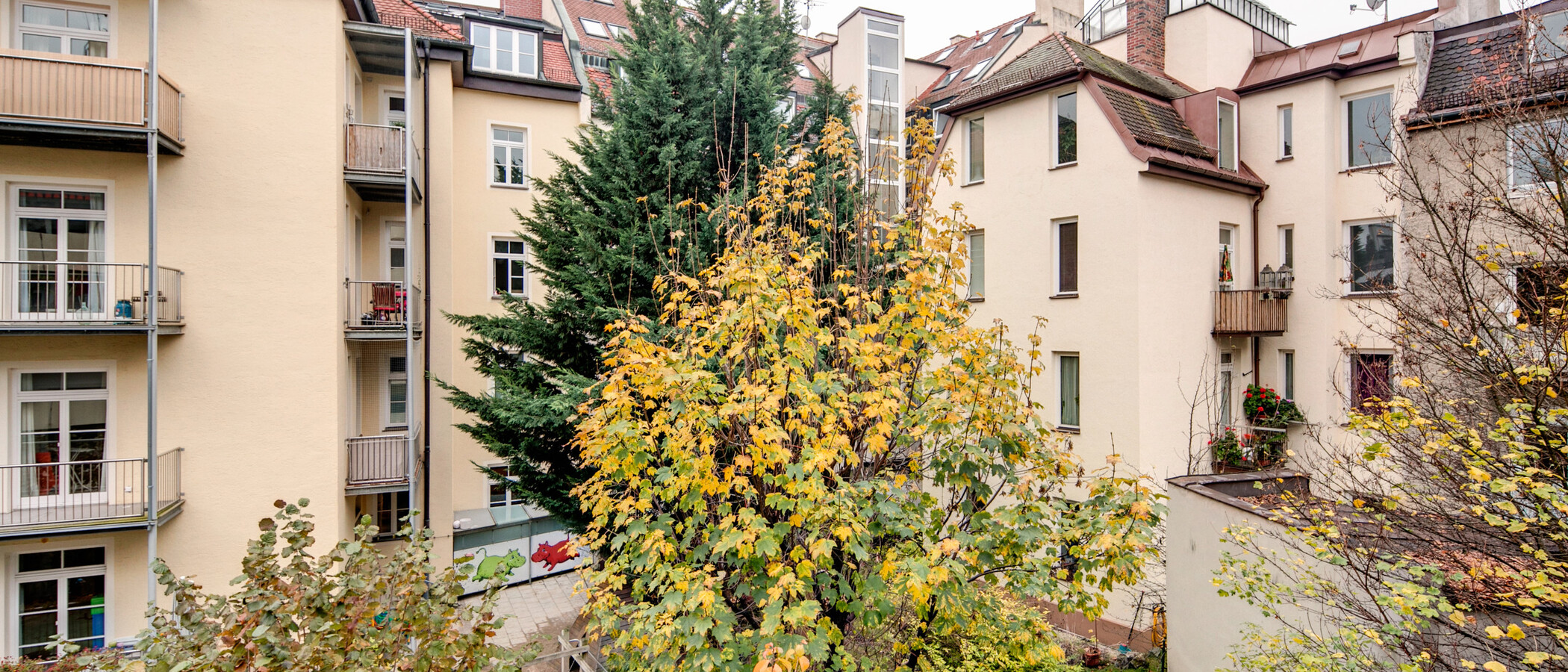 マンション München Schwabing (rechts der Leopoldstraße) 01 物件からの眺め 1976