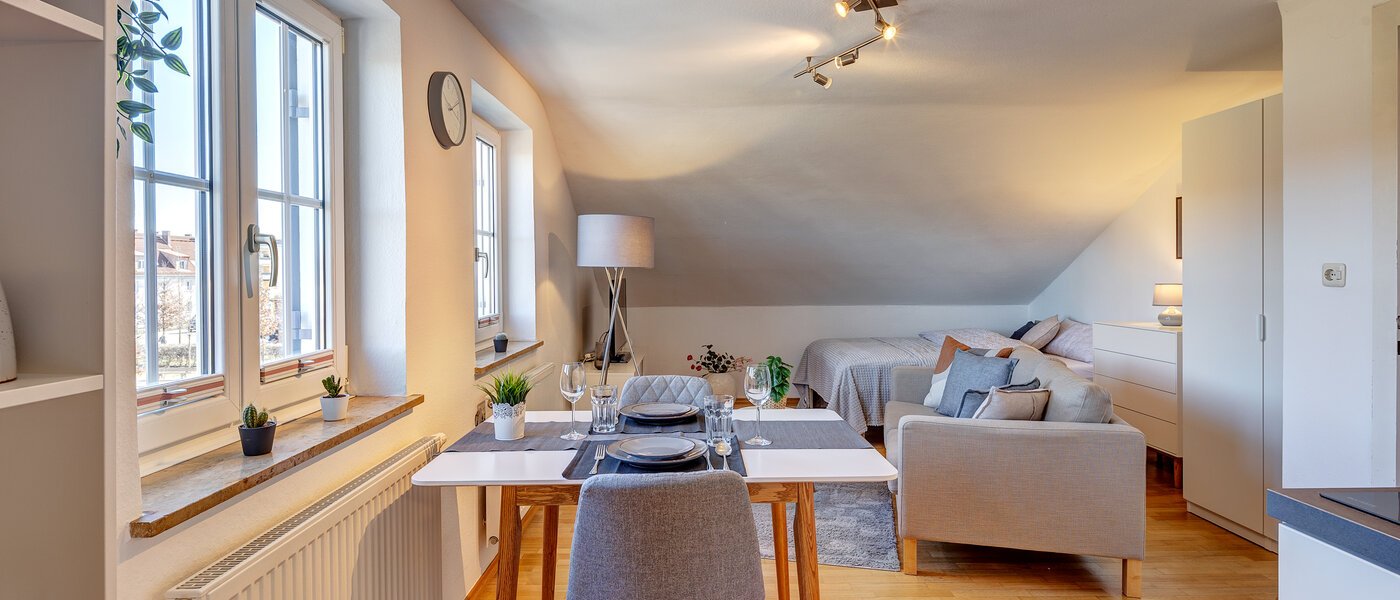 アパルトマン München Sendling-Westpark 02 リビングエリア 2380