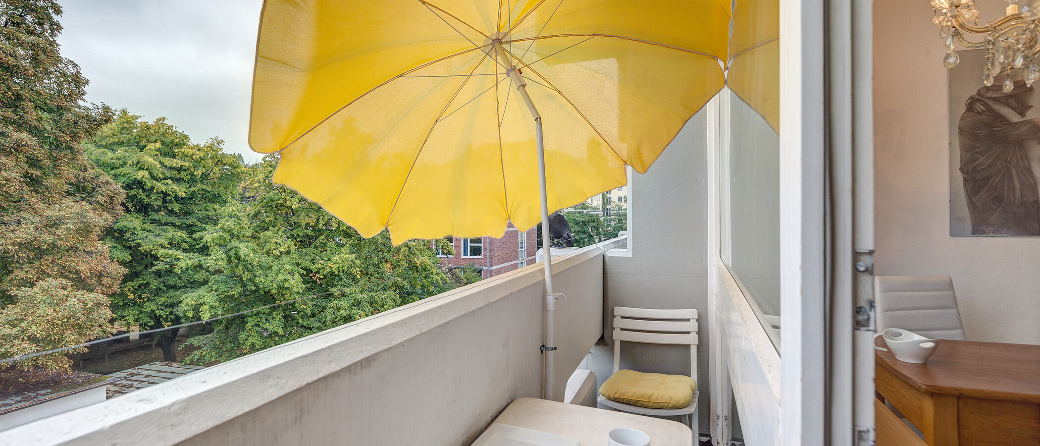 アパルトマン München Schwabing (links der Leopoldstraße) 01 ベランダ 2684