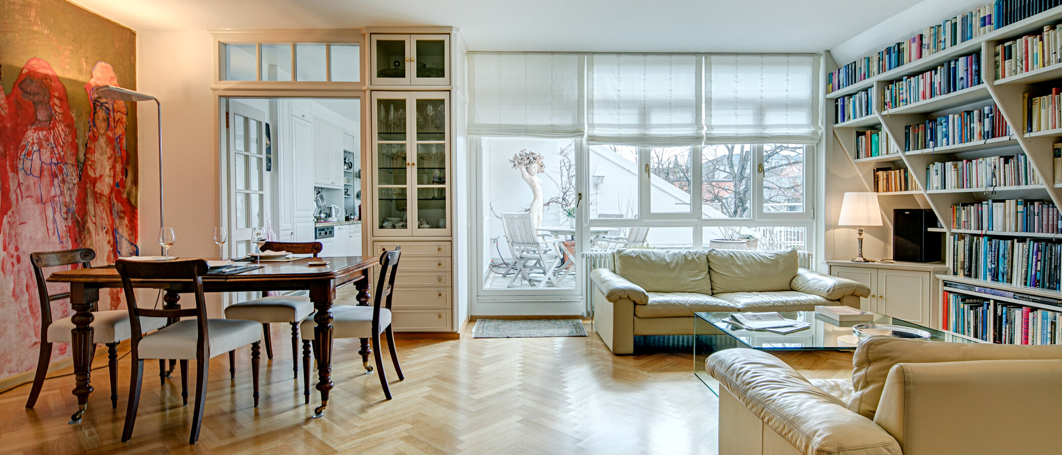 ペントハウス München Schwabing (rechts der Leopoldstraße) 01 リビングルーム 2693