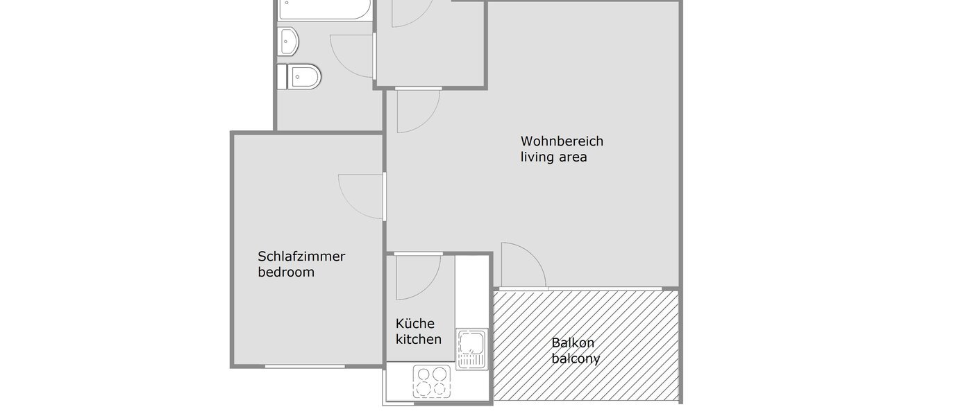マンション München Neuhausen 01 見取り図 3288