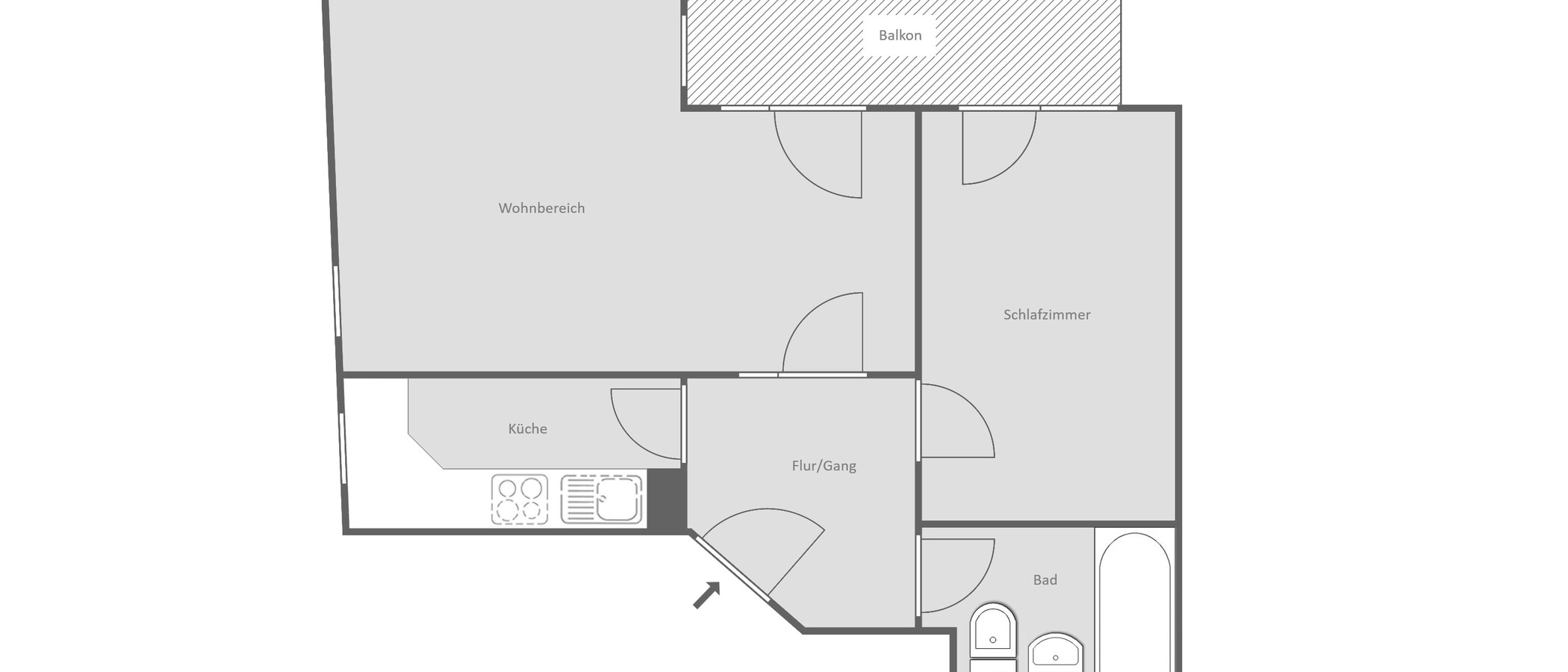 マンション München Thalkirchen 01 見取り図 3528