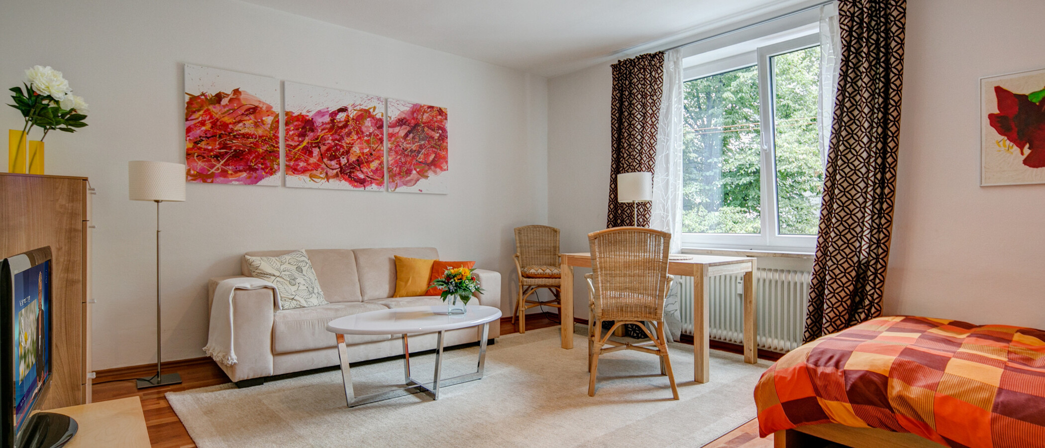 マンション München Schwabing-West (rund um den Hohenzollernplatz) 01 リビングルーム 3569