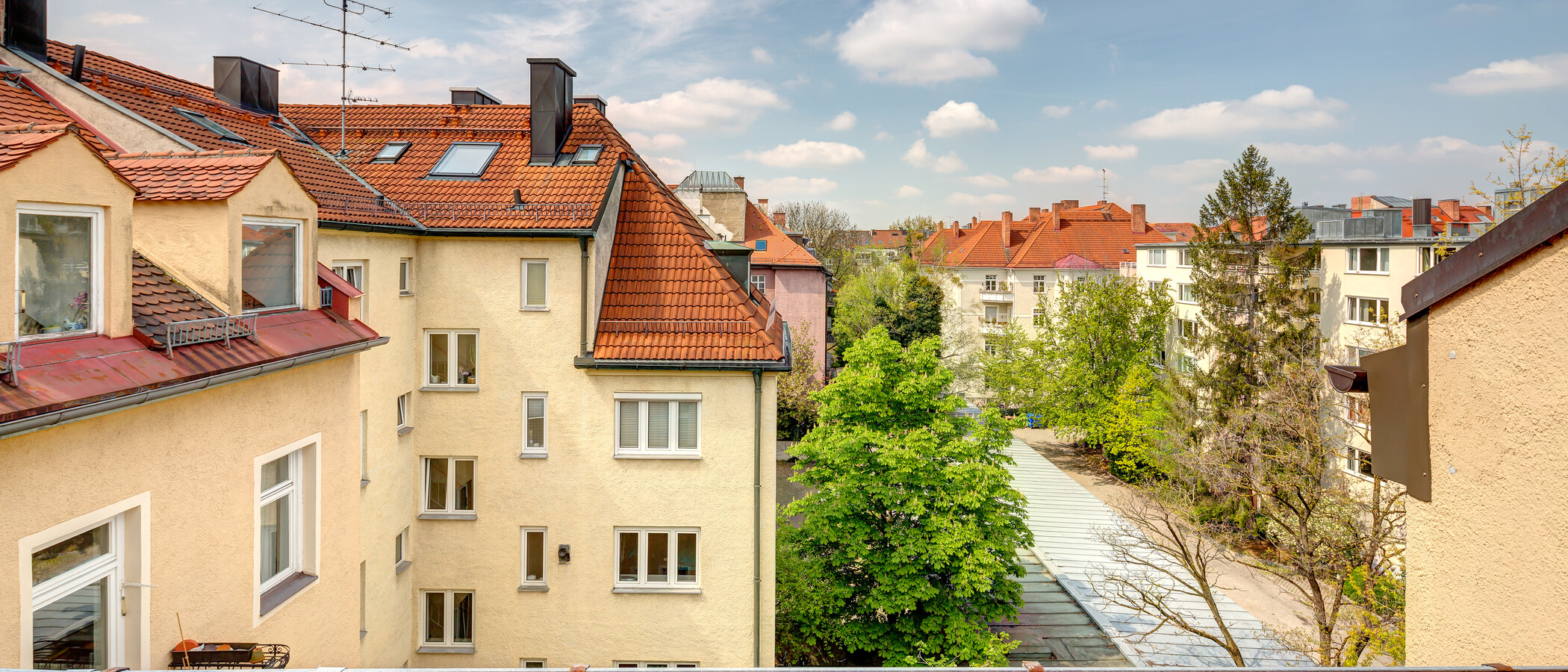 複層住宅 München Schwabing (links der Leopoldstraße) 04 物件からの眺め 3679