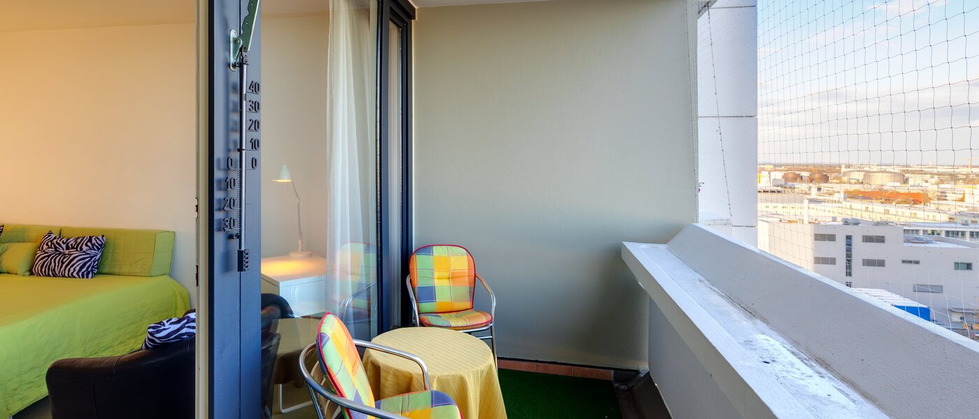 アパルトマン München Olympiadorf 01 ベランダ 413