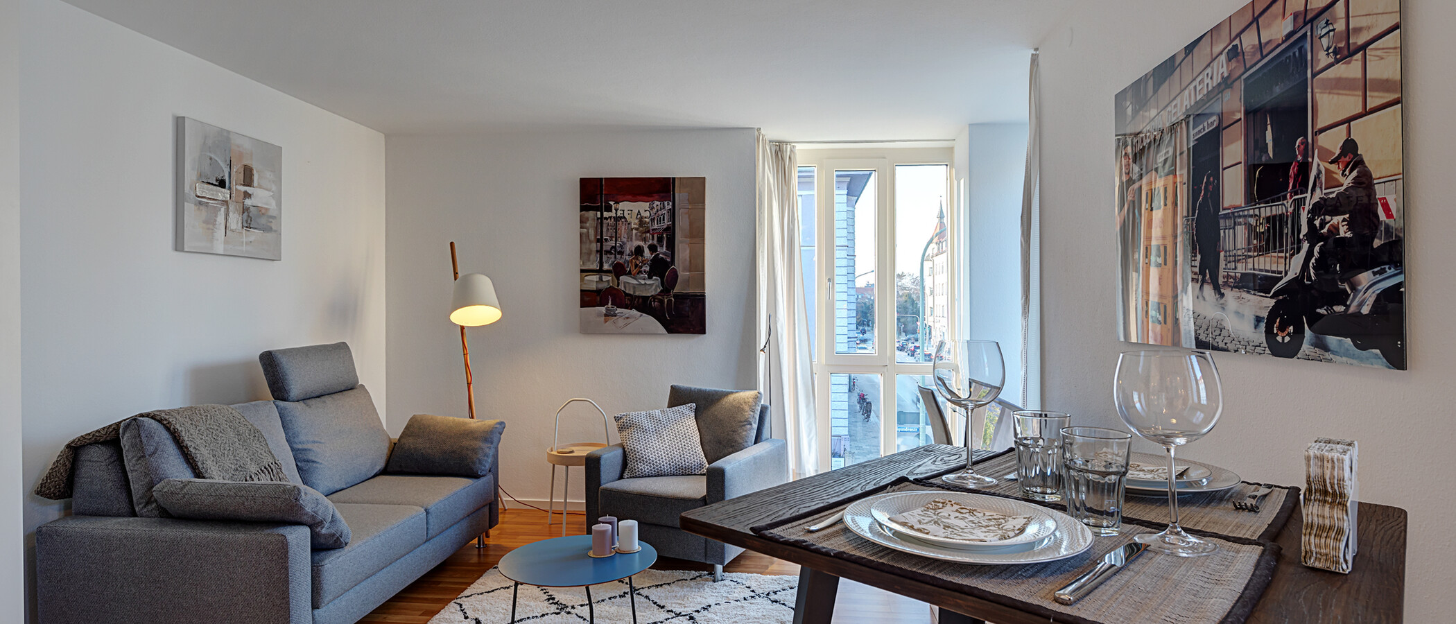 マンション München Schwabing (rechts der Leopoldstraße) 01 リビングエリア 4338
