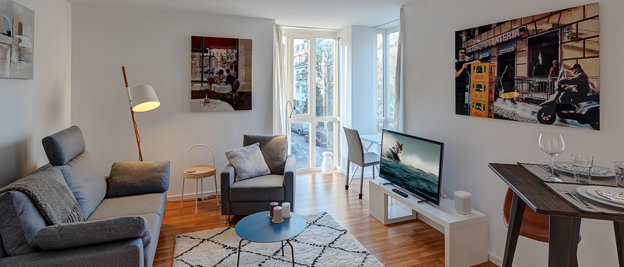 マンション München Schwabing (rechts der Leopoldstraße) 02 リビングエリア 4338
