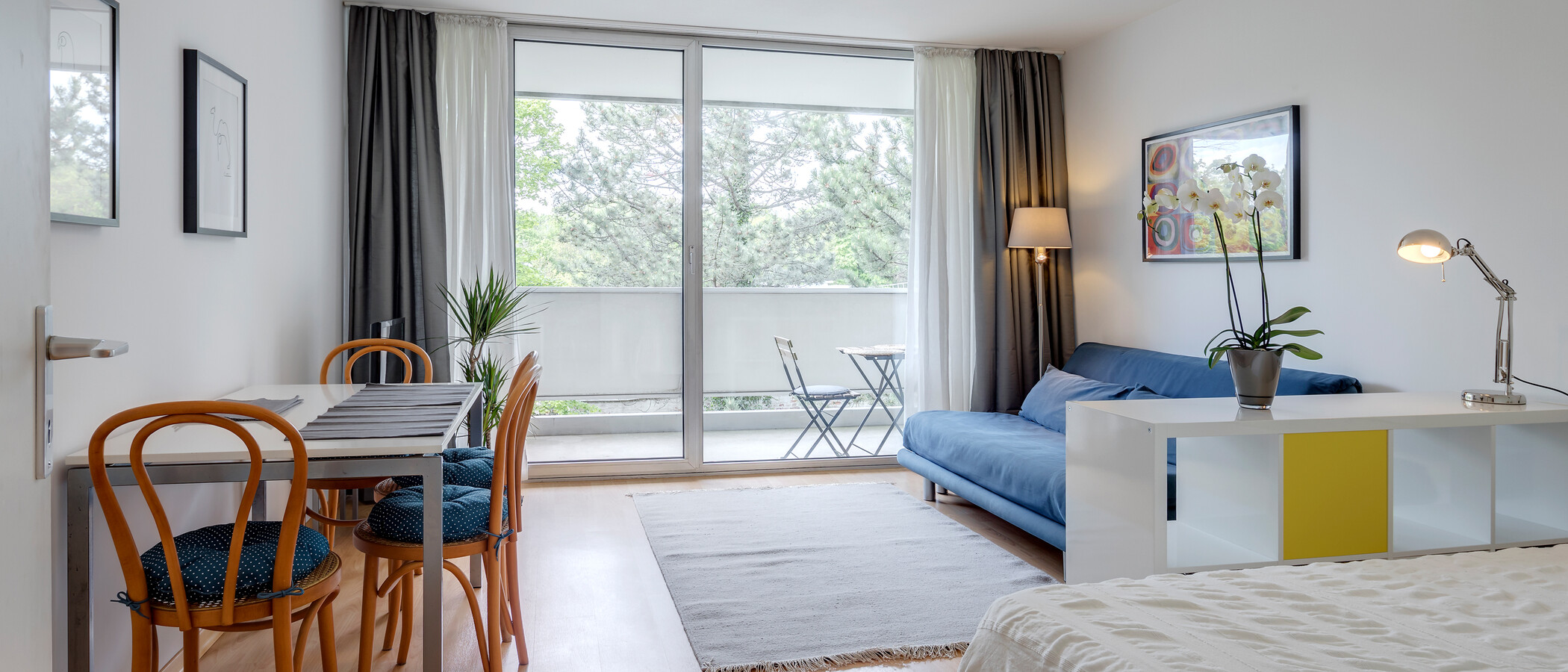 マンション München Schwabing-Nord (zw. Leopoldstraße & Englischen Garten) 01 リビングルーム 4452