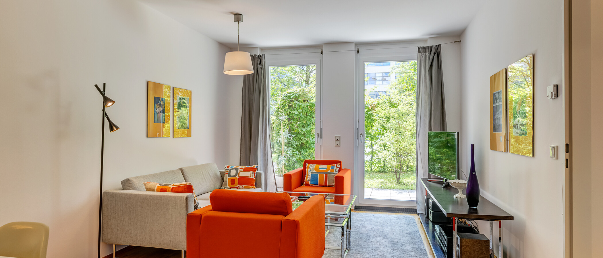 庭付き住宅 München Schwanthalerhöhe 01 リビングエリア 4454