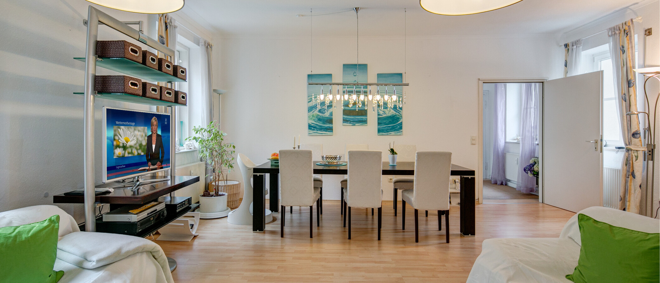 マンション München Schwabing (rechts der Leopoldstraße) 01 リビングルーム 4536