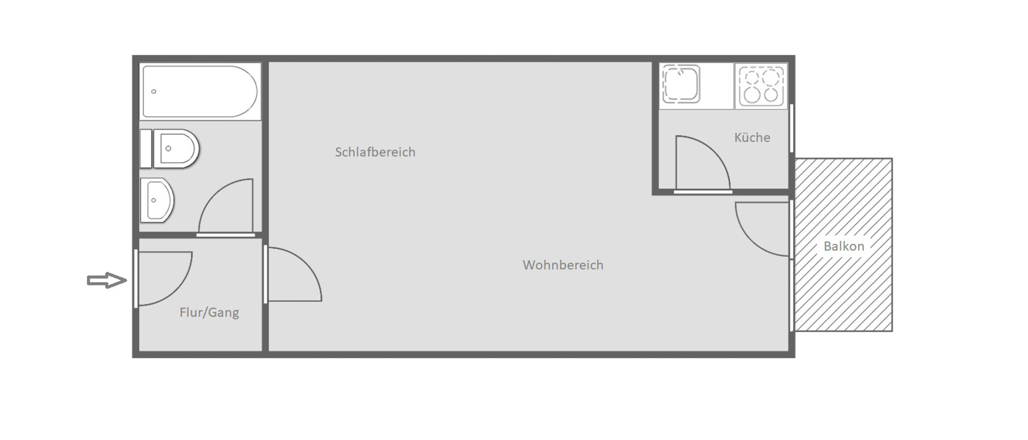 マンション München Neuhausen 01 見取り図 4612