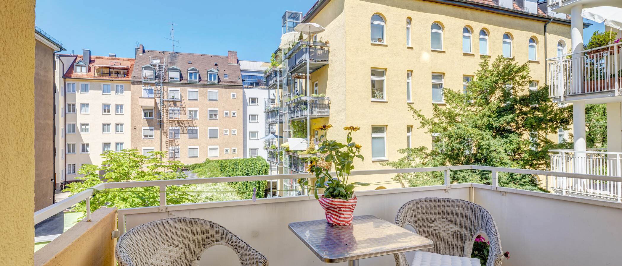 マンション München Maxvorstadt - Universitätsviertel 01 ベランダ 4668
