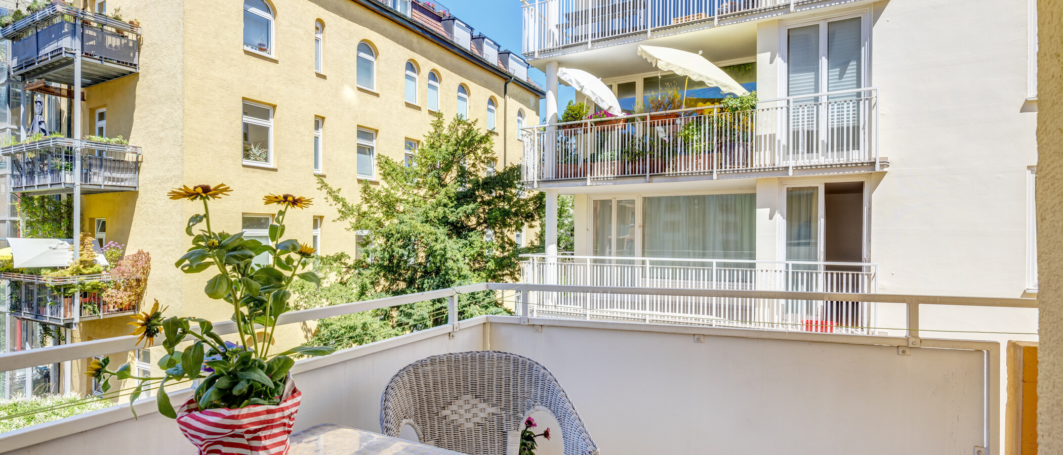 マンション München Maxvorstadt - Universitätsviertel 02 ベランダ 4668