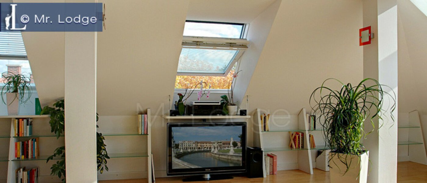 アティック・フラット（屋根裏） München Maxvorstadt - Rund um den Josephplatz 04 リビングルーム 4768