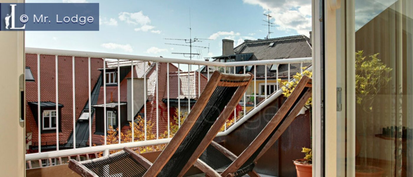 アティック・フラット（屋根裏） München Maxvorstadt - Rund um den Josephplatz 01 テラス・ポーチ 4768