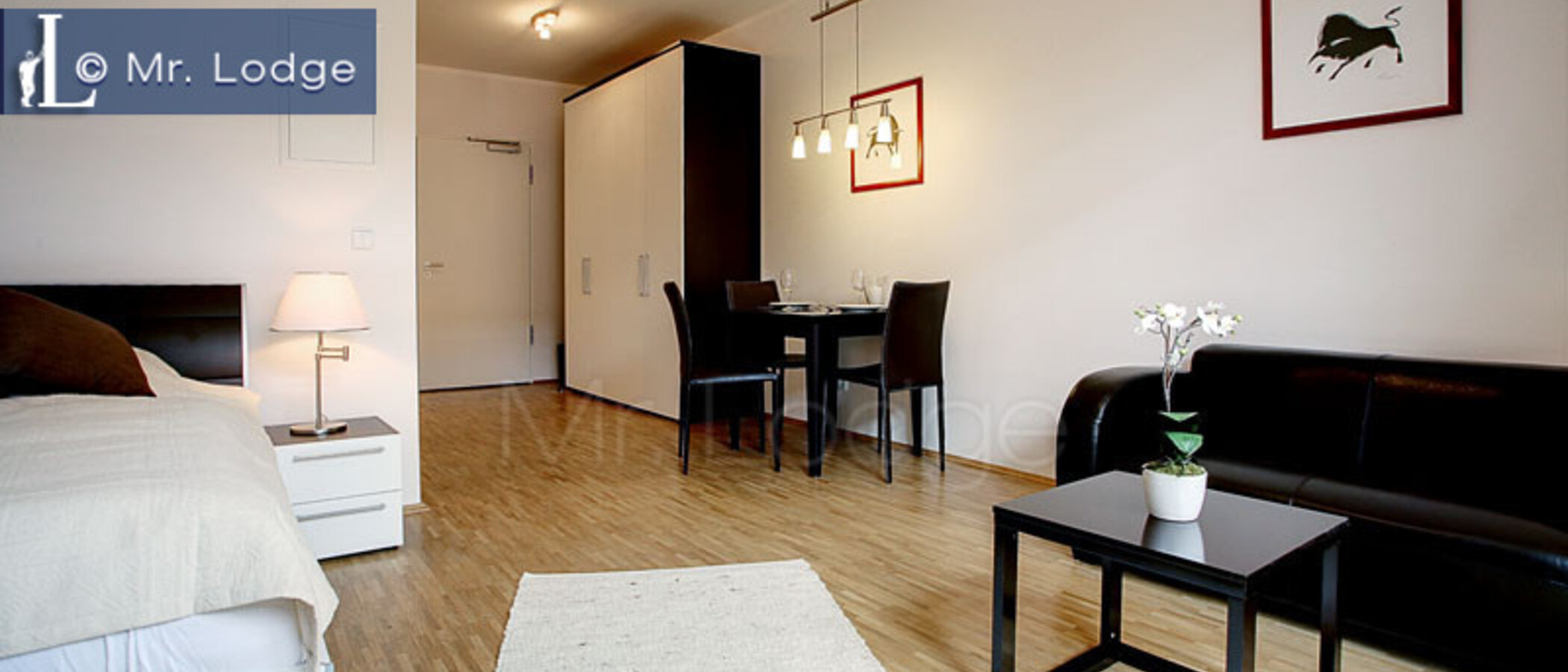 アパルトマン München Schwabing (rechts der Leopoldstraße) 04 リビングルーム 5562