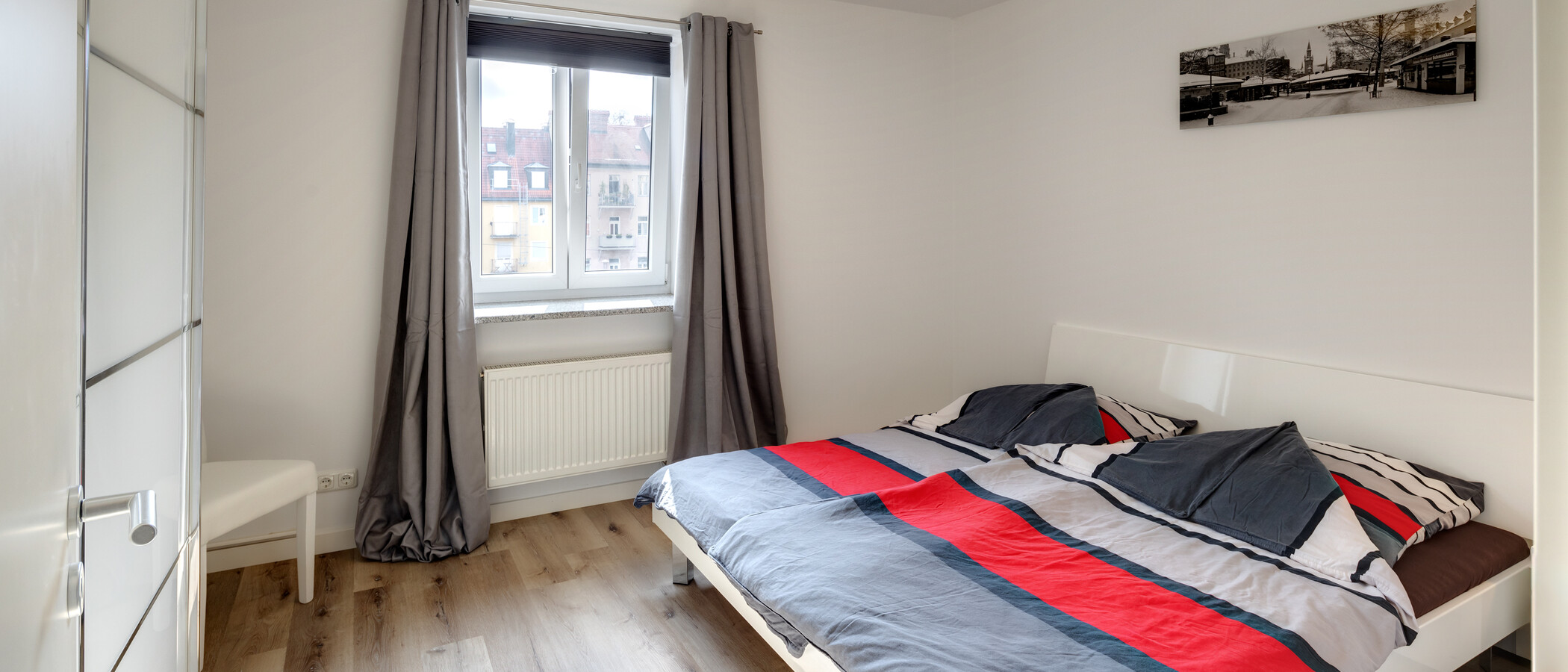 マンション München Schwabing-Nord (zw. Leopoldstraße & Englischen Garten) 01 2.　寝室 5577