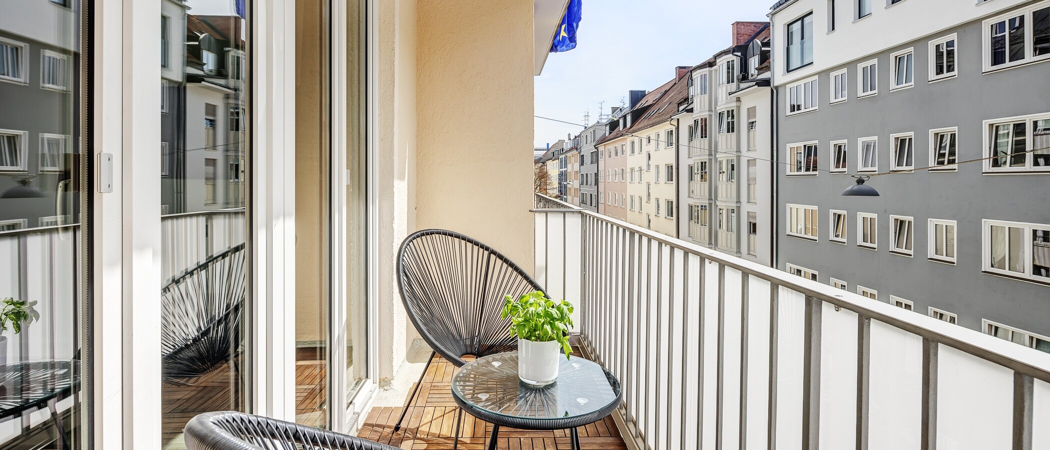 マンション München Maxvorstadt - Universitätsviertel 03 ベランダ 5930