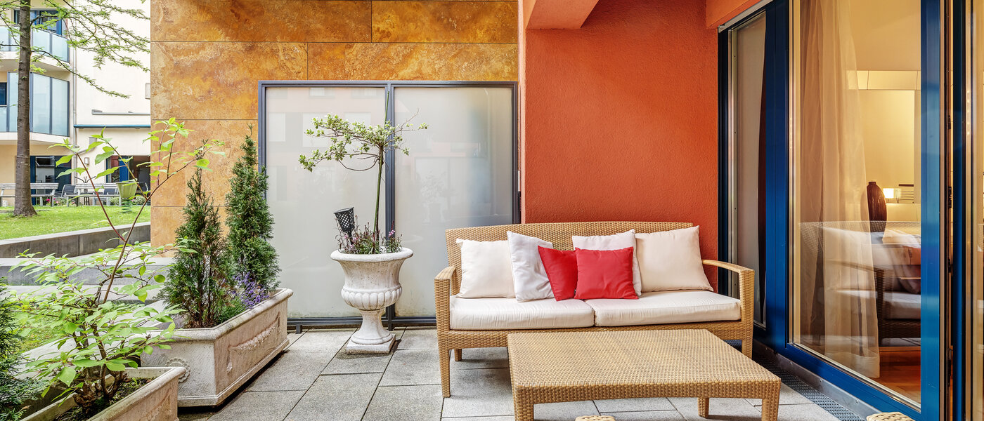 マンション München Schwabing-Nord (zw. Leopoldstraße & Englischen Garten) 01 テラス・ポーチ 6300