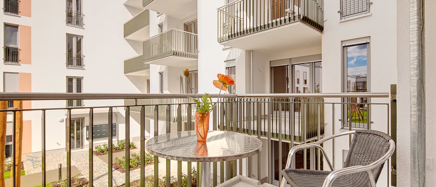 マンション München Schwabing-Nord (zw. Belgrad- & Leopoldstraße) 01 ベランダ 6335