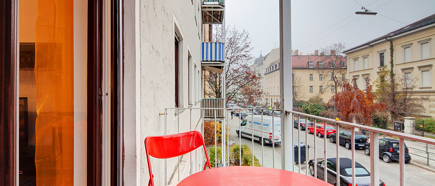 マンション München Schwabing (links der Leopoldstraße) 03 ベランダ 6480